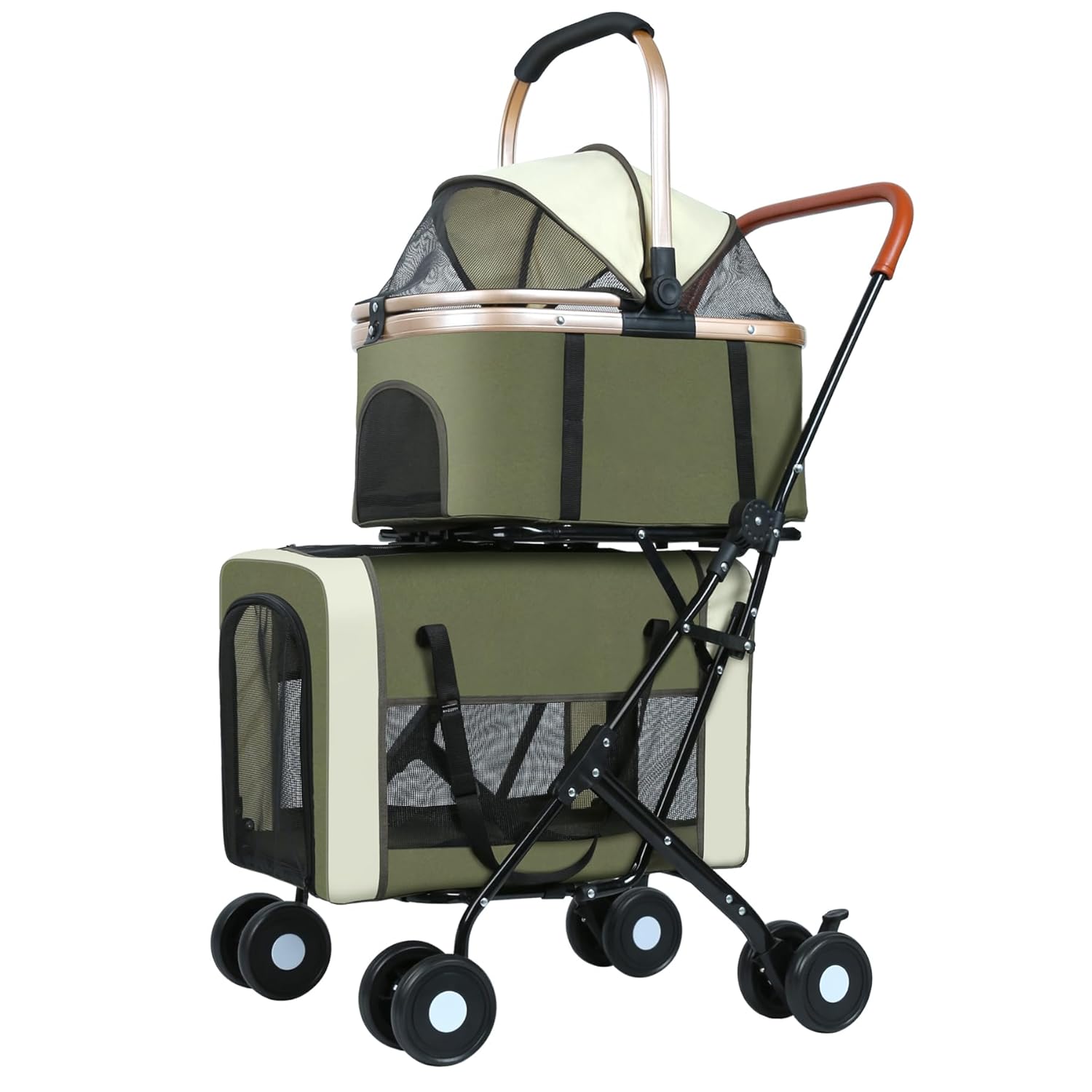 Double Pet Stroller For Dogs Cats Foldable Travel Carriage Detachable Carriers Safety Belts 4 Lockable Wheels Large Capacity зелёный
Double Pet Stroller For Dogs Cats Foldable Travel Carriage Detachable Carriers Safety Belts 4 Lockable Wheels Large Capacity зелёный