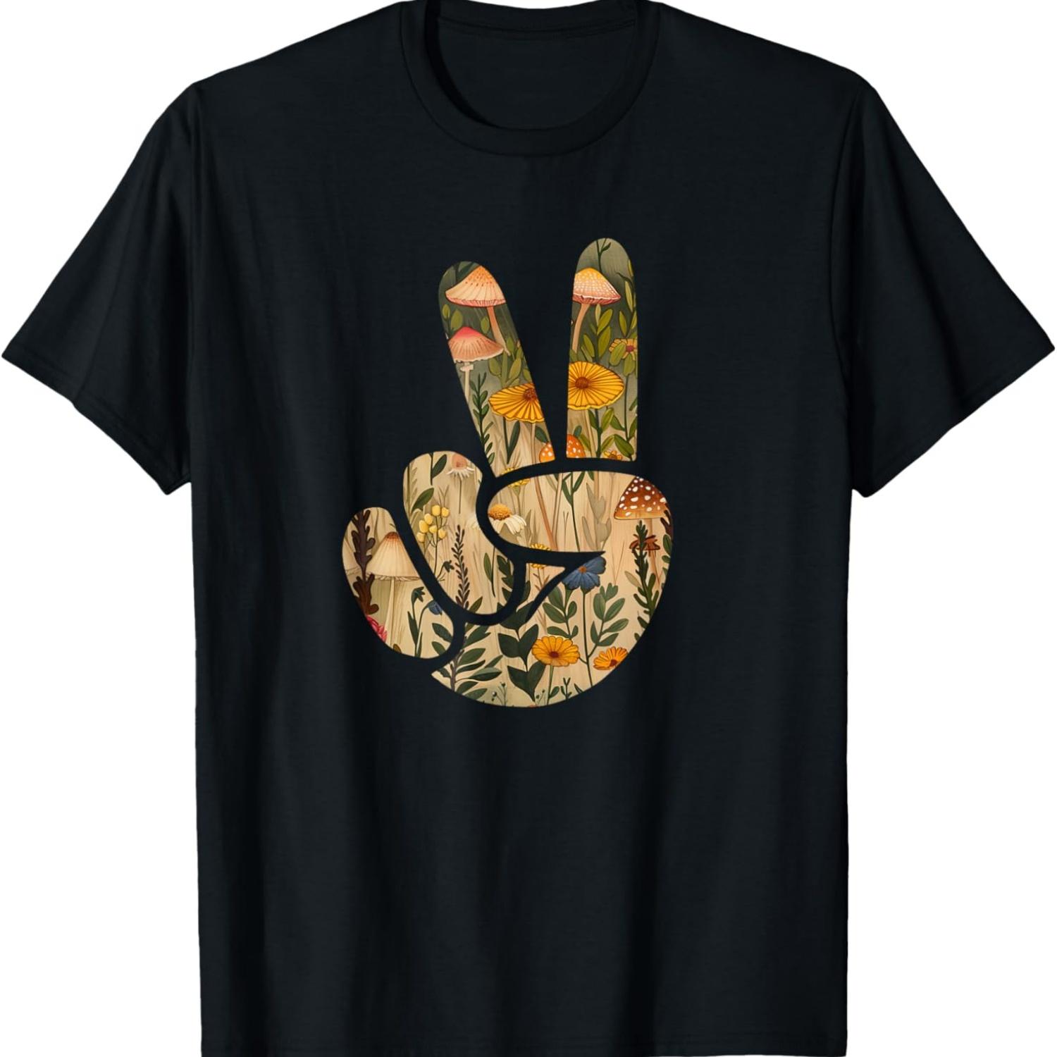 Natural Silhouette Forest Meadow Cottagecore Peace Sign Hand T-Shirt(58) XXXXXL чорний
Natural Silhouette Forest Meadow Cottagecore Peace Sign Hand T-Shirt(58) XXXXXL чорний