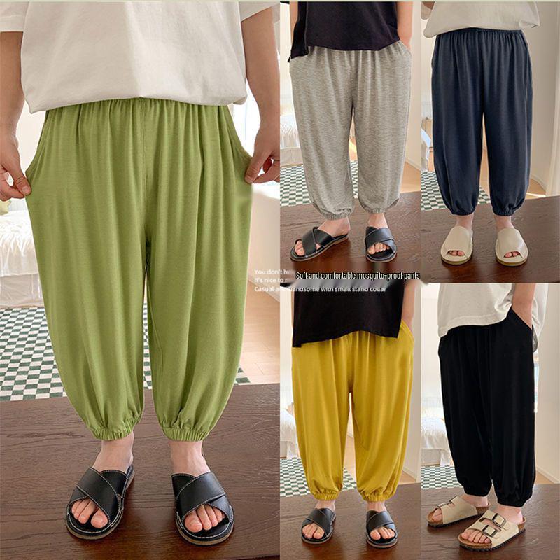 Kids Summer Mosquito-Proof Ice Silk Pants: Cool, Lightweight, Ankle-Cuff Trousers 90 (Recommended for 80 cm height)
Kids Summer Mosquito-Proof Ice Silk Pants: Cool, Lightweight, Ankle-Cuff Trousers 90 (Recommended for 80 cm height)