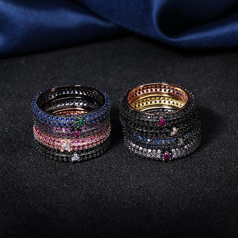 s silver Colorful zircon black gold ring for women full zircon wedding party engagement high quality jewelry ring gift 9
s silver Colorful zircon black gold ring for women full zircon wedding party engagement high quality jewelry ring gift 9