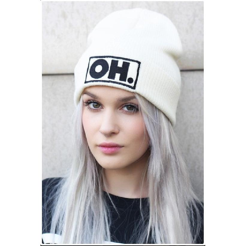 European and American New Letters OH Knitted hat, embroidered ski hat, pullover hat Winter hats for men and women білий
European and American New Letters OH Knitted hat, embroidered ski hat, pullover hat Winter hats for men and women білий