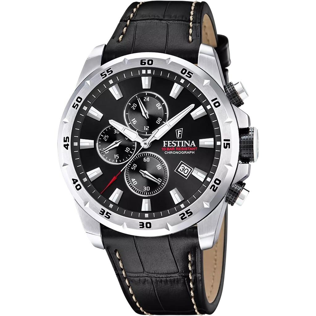 Festina Timeless Chronograph Leather Strap Black Dial Quartz F20692-4 100M Men s Watch чорний
Festina Timeless Chronograph Leather Strap Black Dial Quartz F20692-4 100M Men s Watch чорний