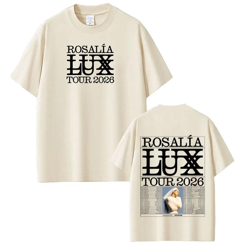 Singer Rosalía LUX Album Tour 2026 Print Tshirt Men Women Fashion Cotton Tshirts Oversized Hiphop Casual Aesthetic T Shirts M
Singer Rosalía LUX Album Tour 2026 Print Tshirt Men Women Fashion Cotton Tshirts Oversized Hiphop Casual Aesthetic T Shirts M