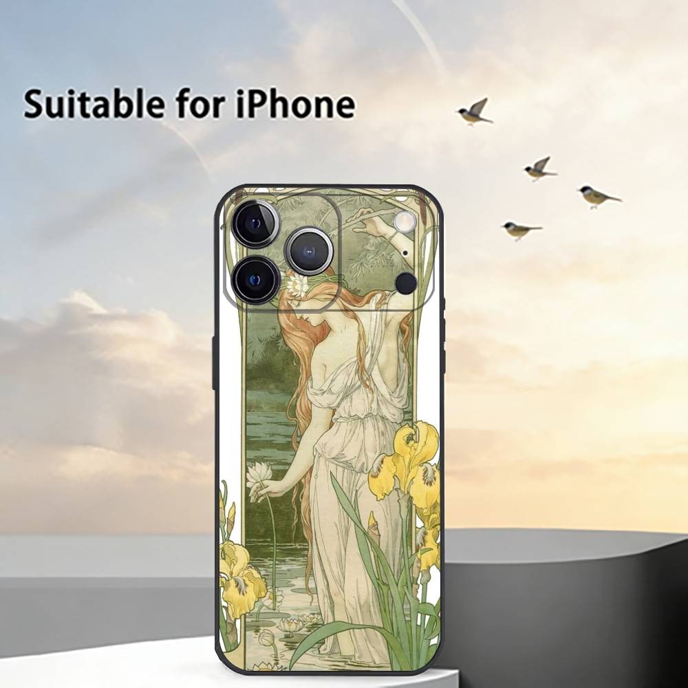 ART Alphonse M-Mucha Phone Case Silicone Soft For IPhone 17 16 15 14 13 12 11 X XR Plus Pro Max Plus iPhone15
ART Alphonse M-Mucha Phone Case Silicone Soft For IPhone 17 16 15 14 13 12 11 X XR Plus Pro Max Plus iPhone15