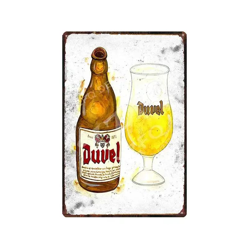 Belgium Beer Duvel Vintage Metal Tin Sign Retro Wall Plates Bar Pub Art Home Decor Decorative Plaque Retro Style Wall Hanging 30x40cm
Belgium Beer Duvel Vintage Metal Tin Sign Retro Wall Plates Bar Pub Art Home Decor Decorative Plaque Retro Style Wall Hanging 30x40cm