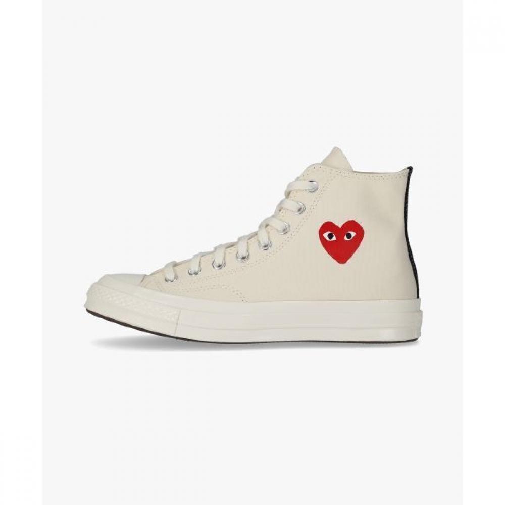 Comme Des GArcons Comme Des GArcons PlAy Converse Converse Converse Small Red Heart Высокие кроссовки Бежевый A 4
Comme Des GArcons Comme Des GArcons PlAy Converse Converse Converse Small Red Heart Высокие кроссовки Бежевый A 4