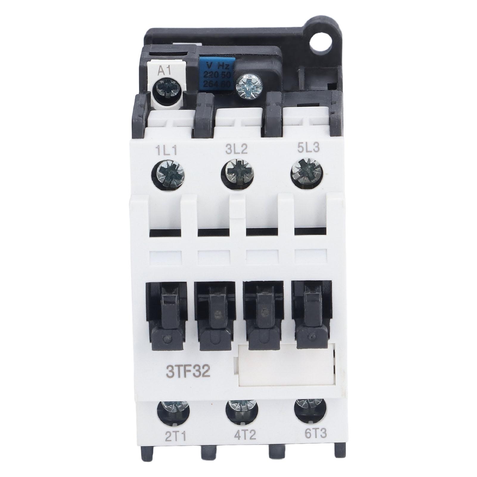 AC Contactor Household Power Circuit Control Contactor DIN Rail Mount 220V 50Hz 16A 3TF32
AC Contactor Household Power Circuit Control Contactor DIN Rail Mount 220V 50Hz 16A 3TF32