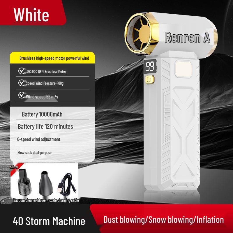 Compact High-Speed Turbine Hair Dryer with Strong Wind and Blow-Suction Feature for Outdoor Use Blow-Suction + LED Light
Compact High-Speed Turbine Hair Dryer with Strong Wind and Blow-Suction Feature for Outdoor Use Blow-Suction + LED Light