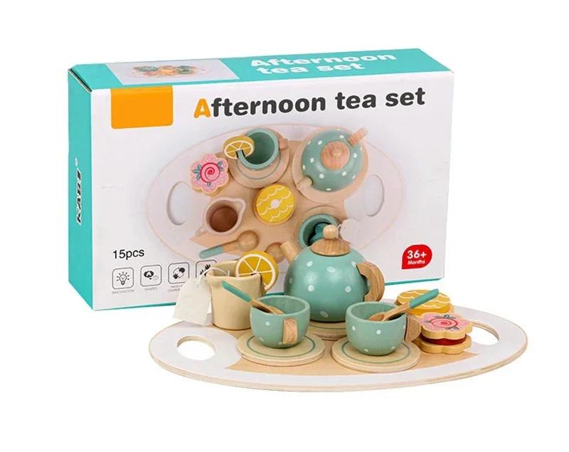 15pcs Wooden Tea Toys Pretend Play Kitchen Accessories Food Playset for Kids Role Play Game for Toddlers Girls Boys Gifts
15pcs Wooden Tea Toys Pretend Play Kitchen Accessories Food Playset for Kids Role Play Game for Toddlers Girls Boys Gifts