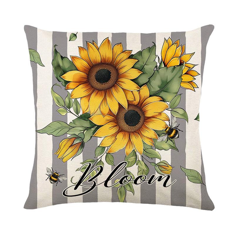 Чехол на подушку с изображением подсолнуха, льняной наволочка с принтом летней пчелы для гостиной, чехол на подушку для дивана 45*45cm JYM429-3
Чехол на подушку с изображением подсолнуха, льняной наволочка с принтом летней пчелы для гостиной, чехол на подушку для дивана 45*45cm JYM429-3