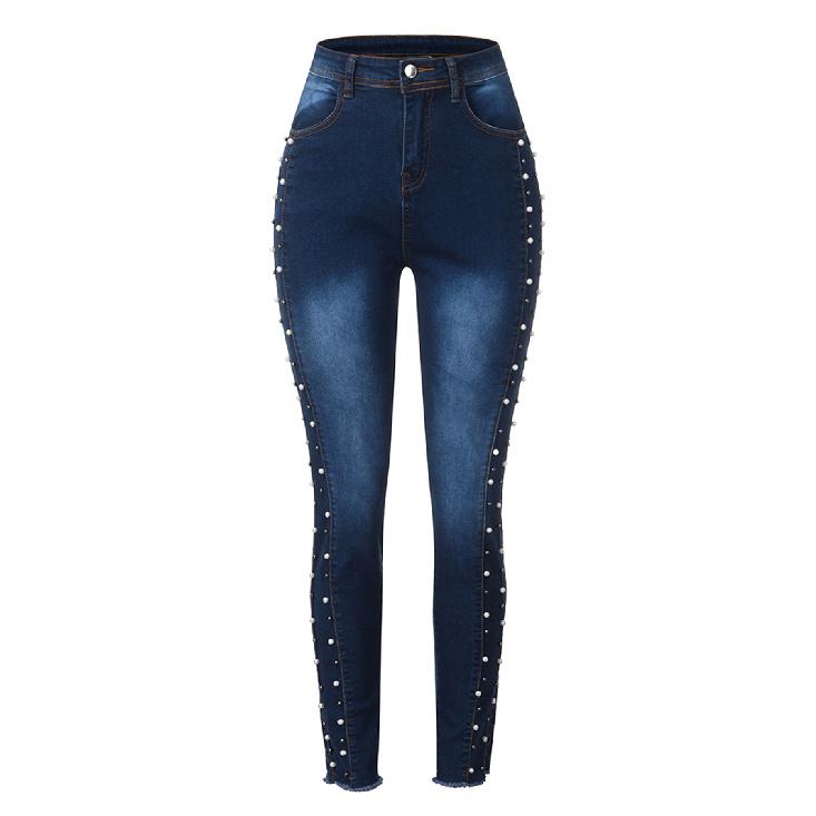 New autumn and winter women s clothing: South American high-waisted, studded and beaded push-up butt-lifting high-elasticity skinny jeans XL
New autumn and winter women s clothing: South American high-waisted, studded and beaded push-up butt-lifting high-elasticity skinny jeans XL