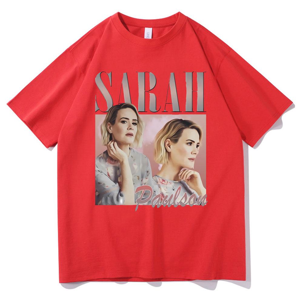 Sarah Paulson Graphic Tshirt Mens Casual Cotton Short Sleeve Tees Men Women Hip Hop Oversized Tshirt Male 90s Vintage T Shirts S
Sarah Paulson Graphic Tshirt Mens Casual Cotton Short Sleeve Tees Men Women Hip Hop Oversized Tshirt Male 90s Vintage T Shirts S