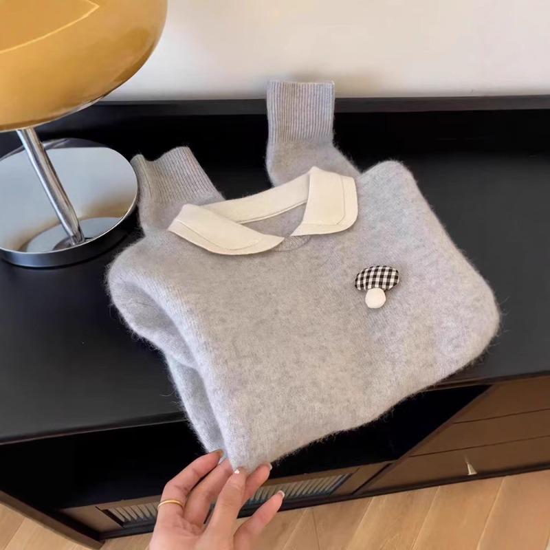 Doll neck sweater autumn and winter new fashion temperament top women s knitted sweater one size fits all серый
Doll neck sweater autumn and winter new fashion temperament top women s knitted sweater one size fits all серый