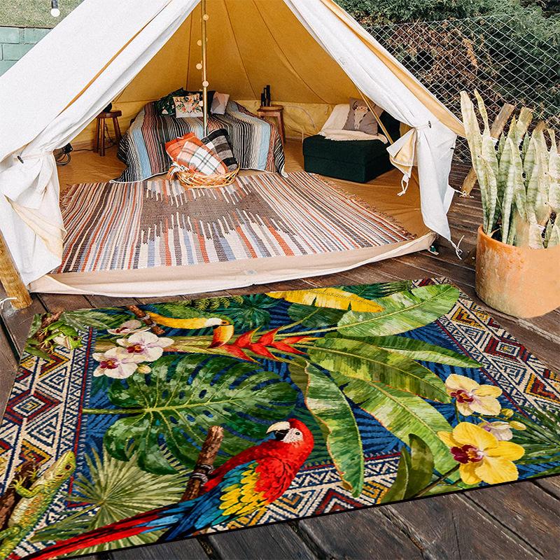 Southeast Asian Style Tropical Green Plant Carpet Bohemian Ethnic Style Campsite Decoration Carpet Outdoor Picnic Mat Bedroom 40x60cm
Southeast Asian Style Tropical Green Plant Carpet Bohemian Ethnic Style Campsite Decoration Carpet Outdoor Picnic Mat Bedroom 40x60cm