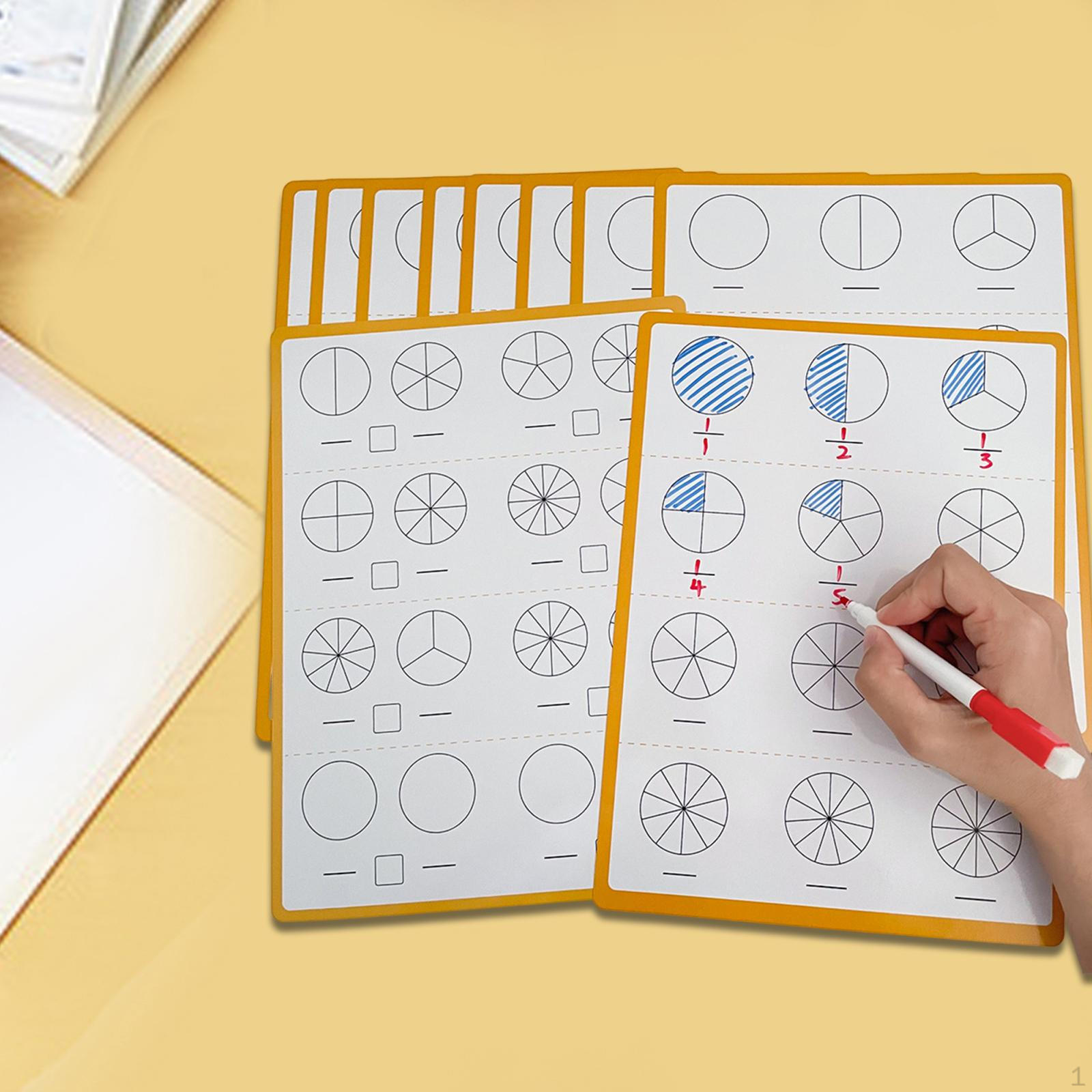 Fraction Dry Erase Sheets 10 Teaching Aids Birthday Gift Reusable Manipulatives for
Fraction Dry Erase Sheets 10 Teaching Aids Birthday Gift Reusable Manipulatives for