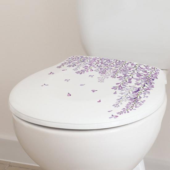 Wisteria Vine Toilet Sticker Removable Self-adhesive Waterproof PVC Living Room Bathroom Wall Art Purple-color
Wisteria Vine Toilet Sticker Removable Self-adhesive Waterproof PVC Living Room Bathroom Wall Art Purple-color