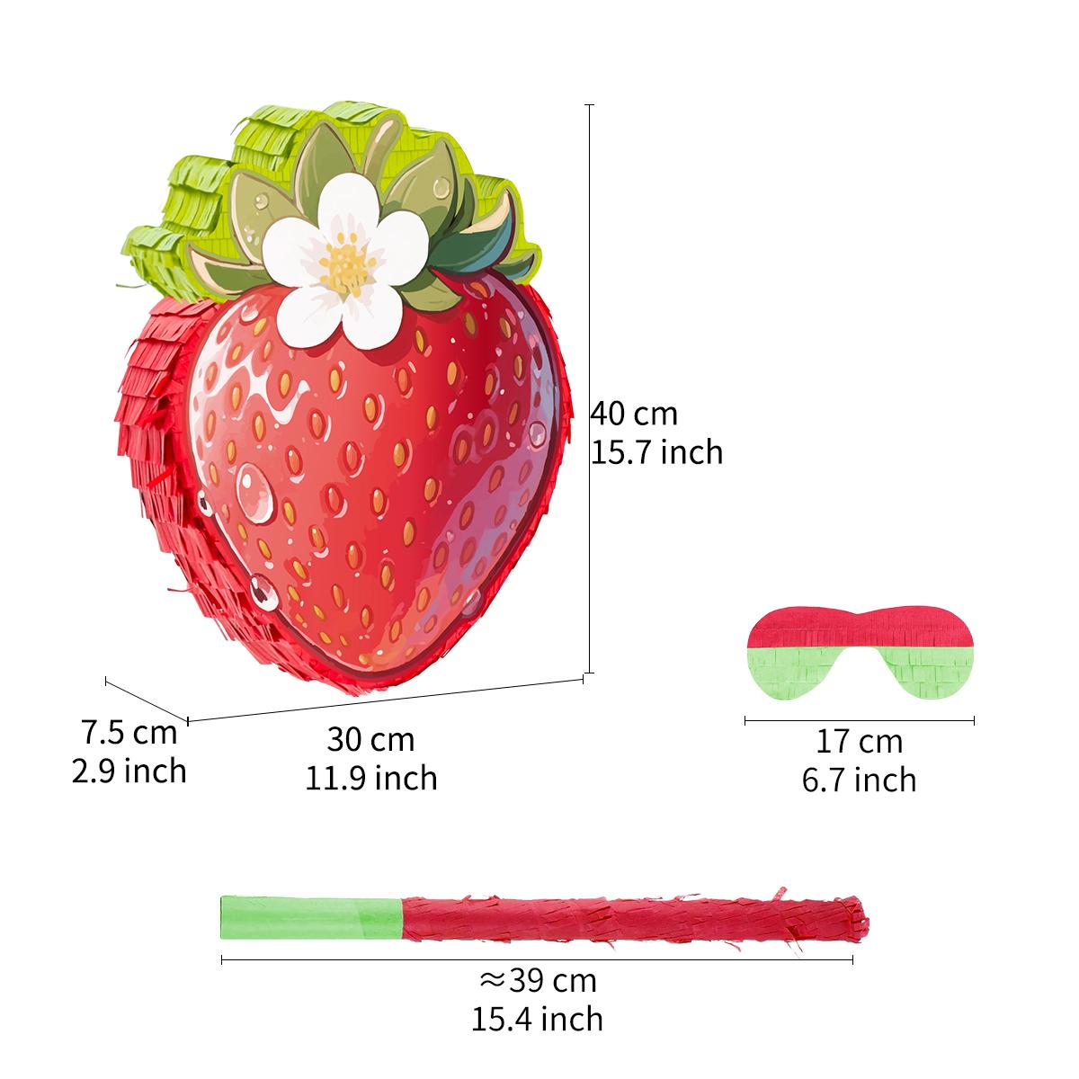 1Set Sweet Strawberry Theme Pinata Bundle with Blindfold Stick for Kids Girl Birthday Baby Shower Party Decoration
1Set Sweet Strawberry Theme Pinata Bundle with Blindfold Stick for Kids Girl Birthday Baby Shower Party Decoration