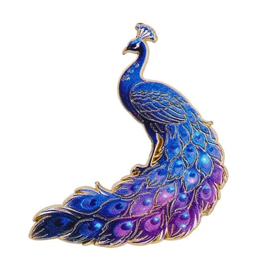 Brooch Pin Gradient Color UV Printing Peacock Shape Zinc Alloy Pin Suits Coats Sweaters C
Brooch Pin Gradient Color UV Printing Peacock Shape Zinc Alloy Pin Suits Coats Sweaters C