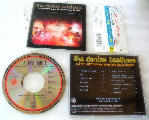 CD DOOBIE BROTHERS - What Were Once Vices Are Now Habits 20P22010 Warner Bros. Re 1988 Japan Rock Used
CD DOOBIE BROTHERS - What Were Once Vices Are Now Habits 20P22010 Warner Bros. Re 1988 Japan Rock Used