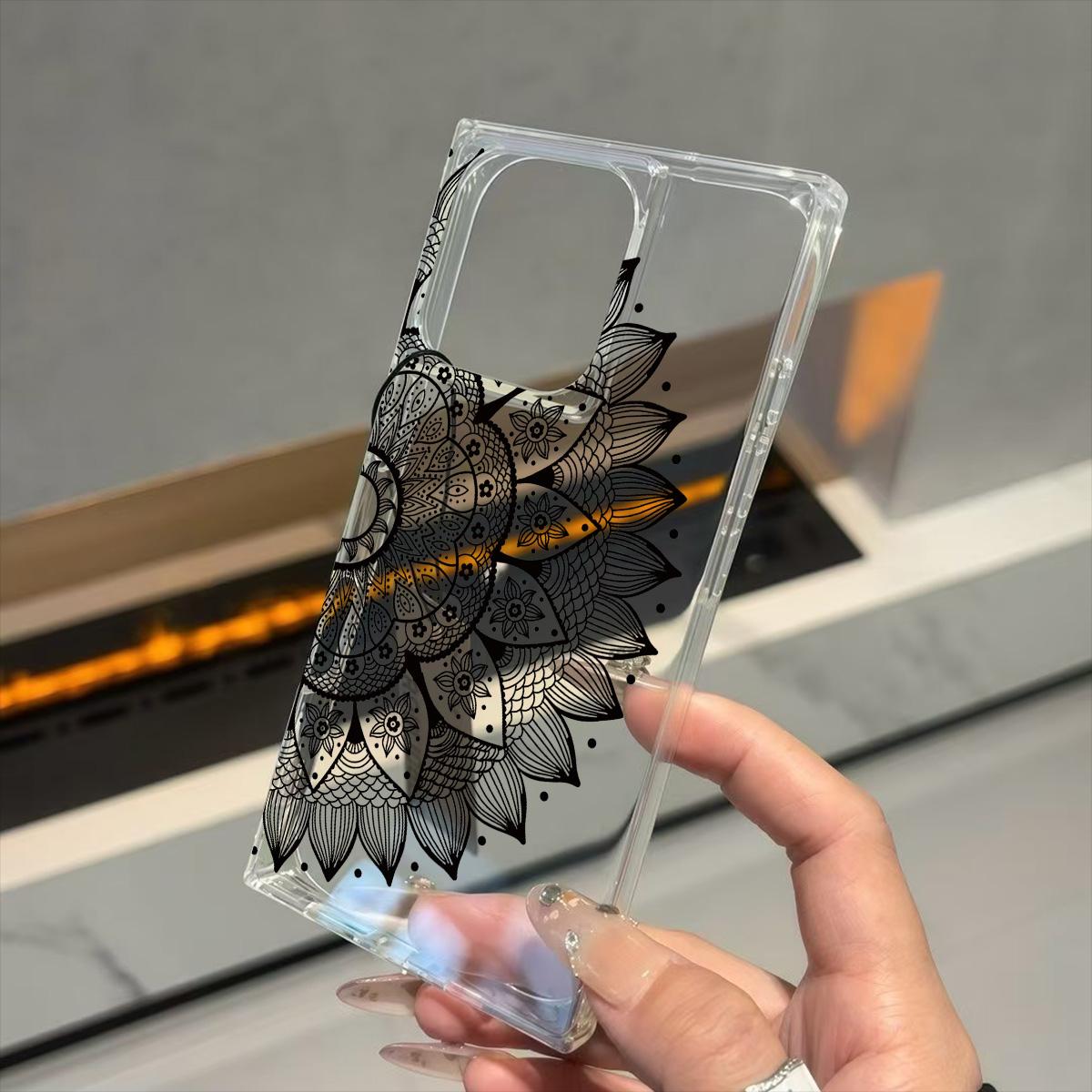 Clear Square Back Tube Case Protection For iPhone 16 ProMax 15 Plus 12 11 14 Pro Max 13 Anti-Oxygen,Black Floral Pattern Pattern Casing iphone 11 ProMax
Clear Square Back Tube Case Protection For iPhone 16 ProMax 15 Plus 12 11 14 Pro Max 13 Anti-Oxygen,Black Floral Pattern Pattern Casing iphone 11 ProMax