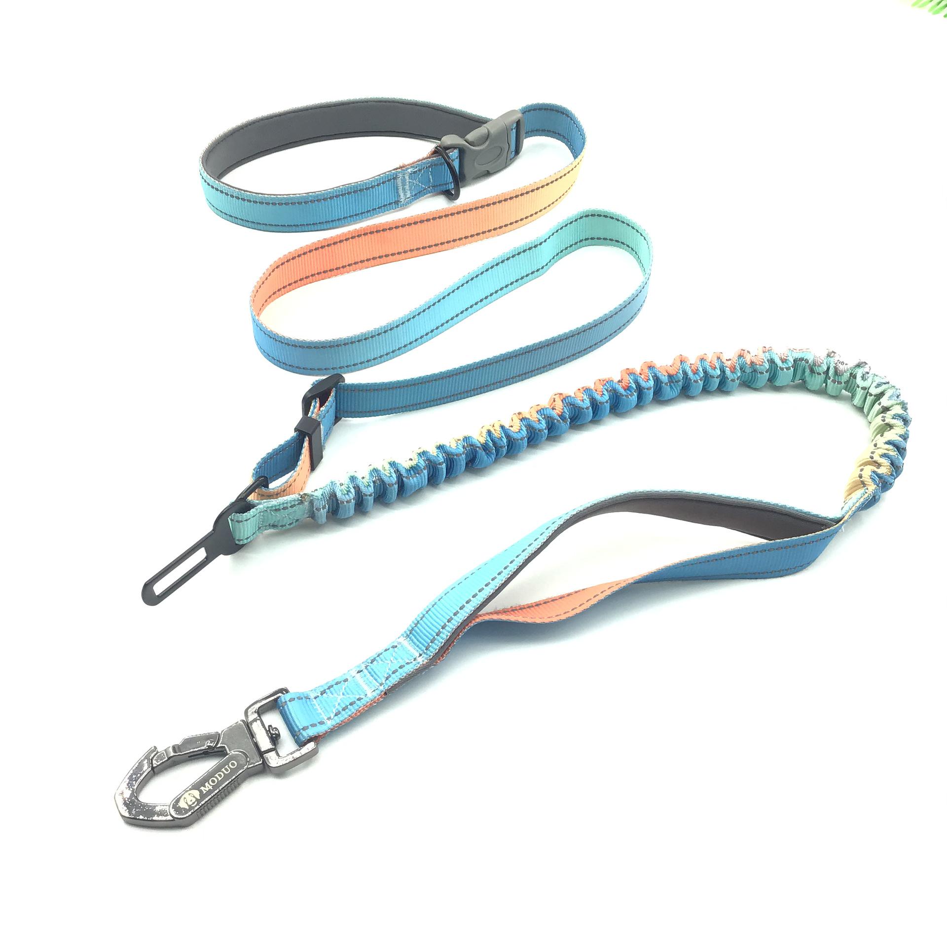 Explosion-Proof Reflective Gradient Dog Leash: Hands-Free, Elastic, and Retractable Walking Rope 145-195-235 (Retractable) x 2.5cm
Explosion-Proof Reflective Gradient Dog Leash: Hands-Free, Elastic, and Retractable Walking Rope 145-195-235 (Retractable) x 2.5cm