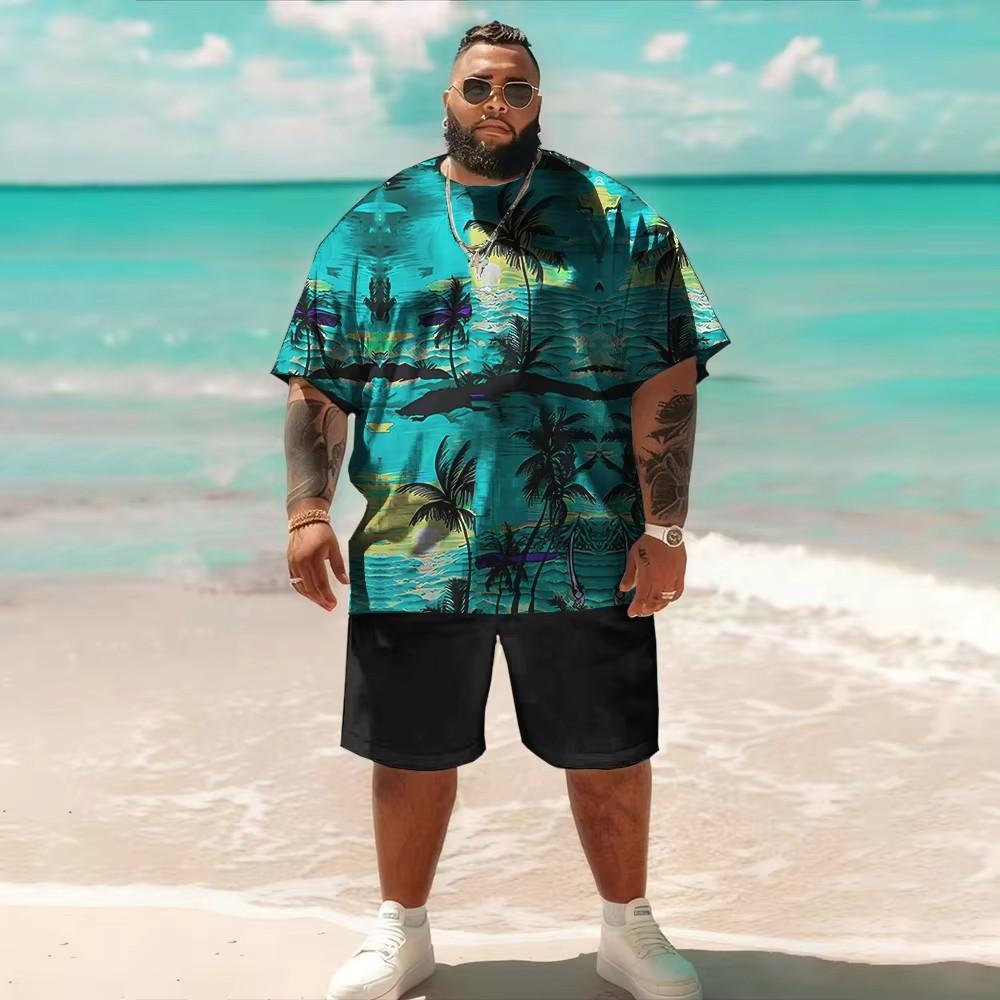 Men s Palm Tree & Tropical Island Print T-Shirt & Shorts Set, Plus Size Casual Beach Outfit for Summer Vacation XL
Men s Palm Tree & Tropical Island Print T-Shirt & Shorts Set, Plus Size Casual Beach Outfit for Summer Vacation XL
