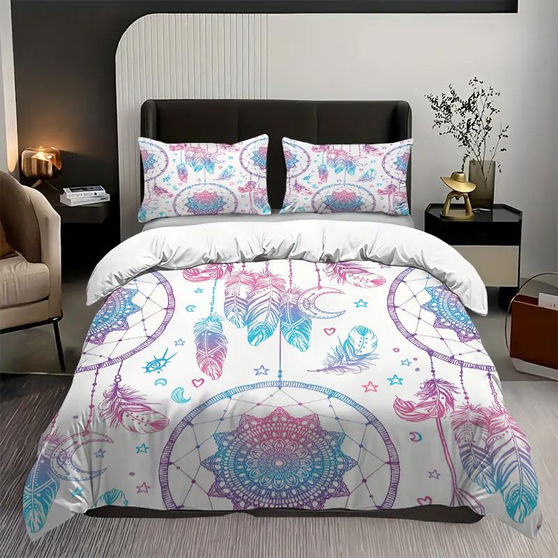 Colorful Dream Catcher 3D Printed Bedding Cover Elegant Bohemian Style Duvet Cover Set For Teens Adults Quilt Cover Pillowcases 135x200cm 2pcs
Colorful Dream Catcher 3D Printed Bedding Cover Elegant Bohemian Style Duvet Cover Set For Teens Adults Quilt Cover Pillowcases 135x200cm 2pcs