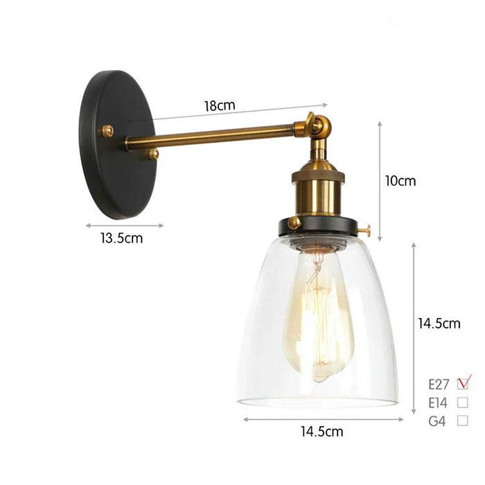Vintage Wall Sconces with Clear Glass Shades for Hallway, Living Room, Mirror, Kitchen,Farmhouse Vanity Lights Fixtures Free E27 bulb
Vintage Wall Sconces with Clear Glass Shades for Hallway, Living Room, Mirror, Kitchen,Farmhouse Vanity Lights Fixtures Free E27 bulb