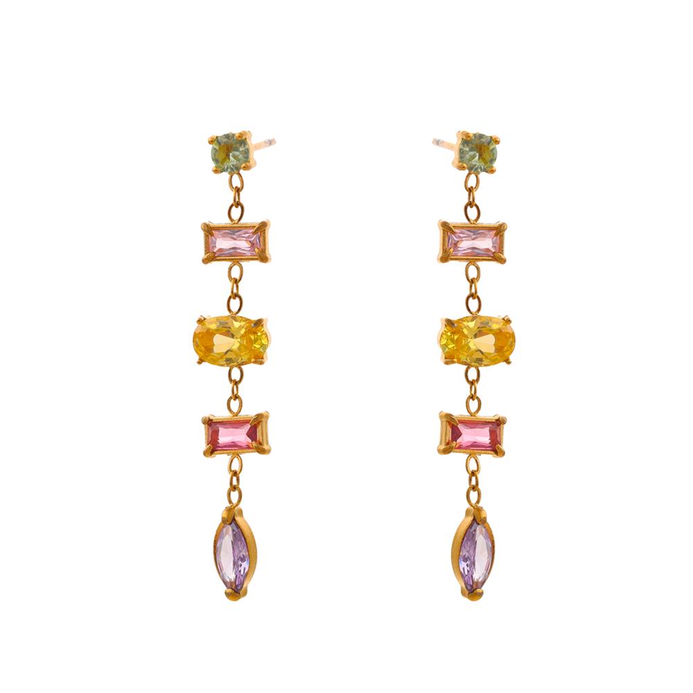 Yhpup Exclusive Delicate Colorful Bling Cubic Zirconia Drop Dangle Earrings Gift Stainless Steel Fashion Jewelry Waterproof
Yhpup Exclusive Delicate Colorful Bling Cubic Zirconia Drop Dangle Earrings Gift Stainless Steel Fashion Jewelry Waterproof