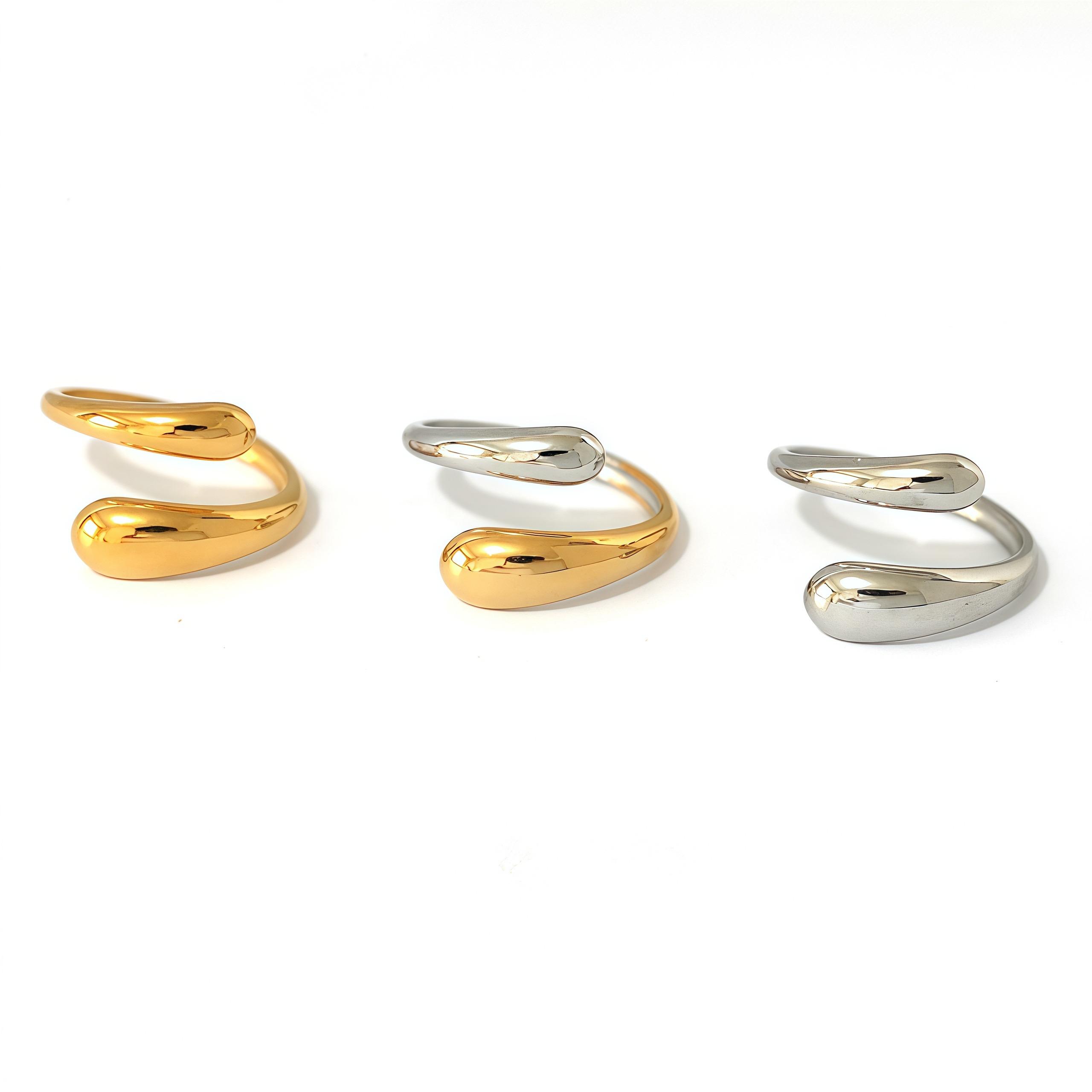 Chic Unique Stainless Steel Unusual Ring Water Resistant 18K PVD Plated Simple Sleek Metal Fashion Zircon Bijoux Gift resizable
Chic Unique Stainless Steel Unusual Ring Water Resistant 18K PVD Plated Simple Sleek Metal Fashion Zircon Bijoux Gift resizable