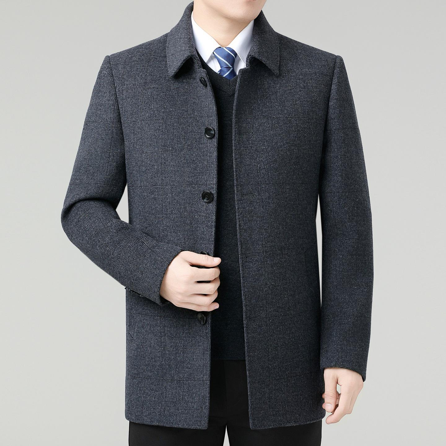 Brand New Men s Double-Sided Cashmere Winter Coat - Casual, Warm, Thick Woolen Wear for Middle-Aged Dads 190 сірий колір
Brand New Men s Double-Sided Cashmere Winter Coat - Casual, Warm, Thick Woolen Wear for Middle-Aged Dads 190 сірий колір