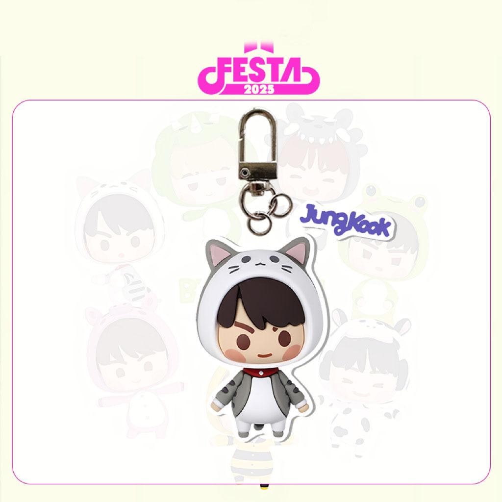 BTS 2025 FESTA Animal Costume Cartoon Acrylic Keychain, Bangtan Boys Cute Cartoon Keyring with Member Name Tag, Kpop ARMY Fans Bag Charm JUNGKOOK
BTS 2025 FESTA Animal Costume Cartoon Acrylic Keychain, Bangtan Boys Cute Cartoon Keyring with Member Name Tag, Kpop ARMY Fans Bag Charm JUNGKOOK