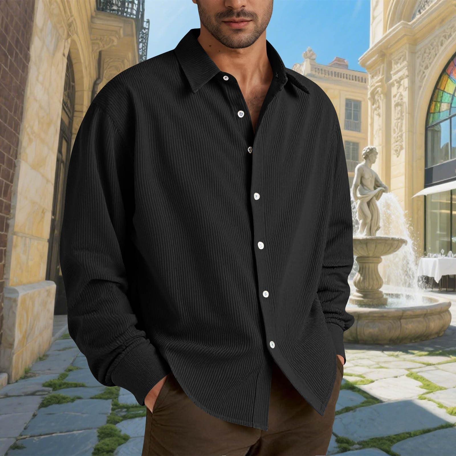 Мужские хлопковые рубашки с длинным рукавом, повседневная текстурированная футболка на пуговицах, свободные топы для отпуска, пляжа, легкие L
Мужские хлопковые рубашки с длинным рукавом, повседневная текстурированная футболка на пуговицах, свободные топы для отпуска, пляжа, легкие L