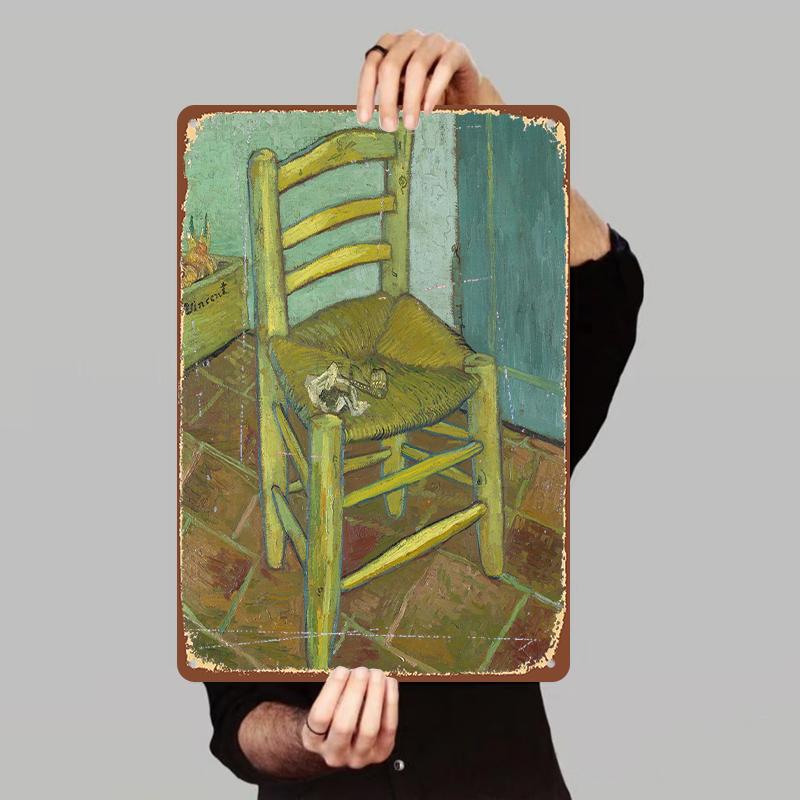 Van Gogh Chair Vintage Metal Wall Art Home Decor Living Room Artwork Painting 7.9x11.8In(20x30cm)
Van Gogh Chair Vintage Metal Wall Art Home Decor Living Room Artwork Painting 7.9x11.8In(20x30cm)