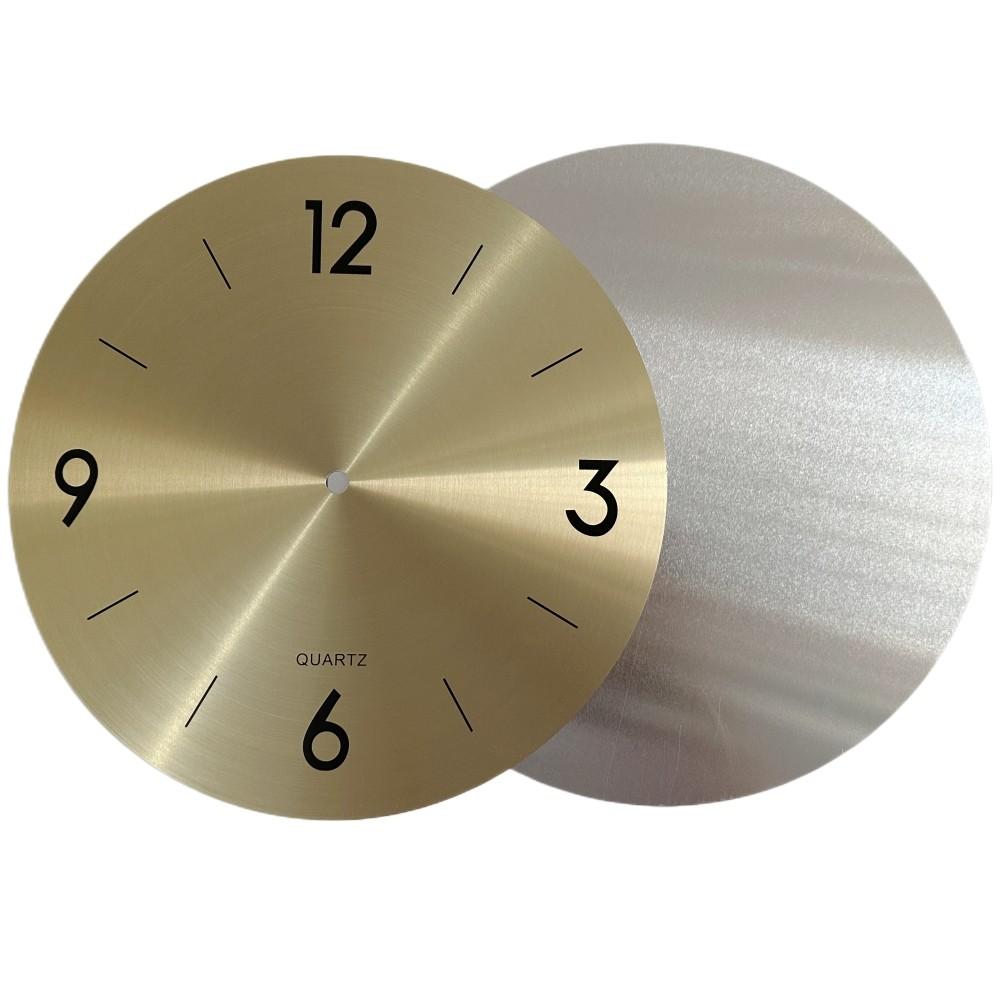 11,14-дюймовий циферблат годинника, алюмінієвий центральний отвір 10 мм
11,14-дюймовий циферблат годинника, алюмінієвий центральний отвір 10 мм