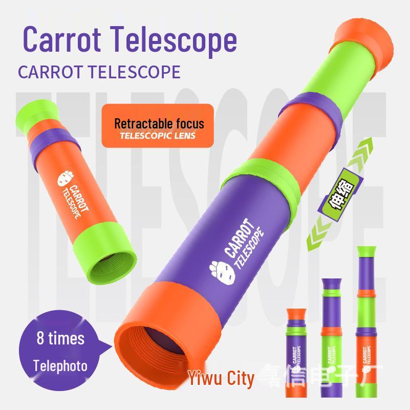 Radish Telescope for Kids - 8x Magnification, Retractable, HD, Educational Mini Toy for Boys.
Radish Telescope for Kids - 8x Magnification, Retractable, HD, Educational Mini Toy for Boys.