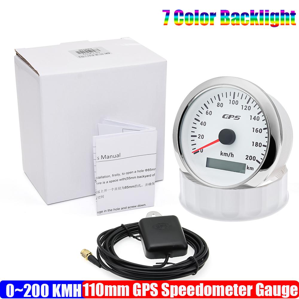 ZMFJH 30KMH~200KMH 110MM GPS Speedometer Gauge with Antenna 7Color Light Speed Meter Mileage Waterproof for Boat Car Yacht 9-23V 200KMH WS
ZMFJH 30KMH~200KMH 110MM GPS Speedometer Gauge with Antenna 7Color Light Speed Meter Mileage Waterproof for Boat Car Yacht 9-23V 200KMH WS