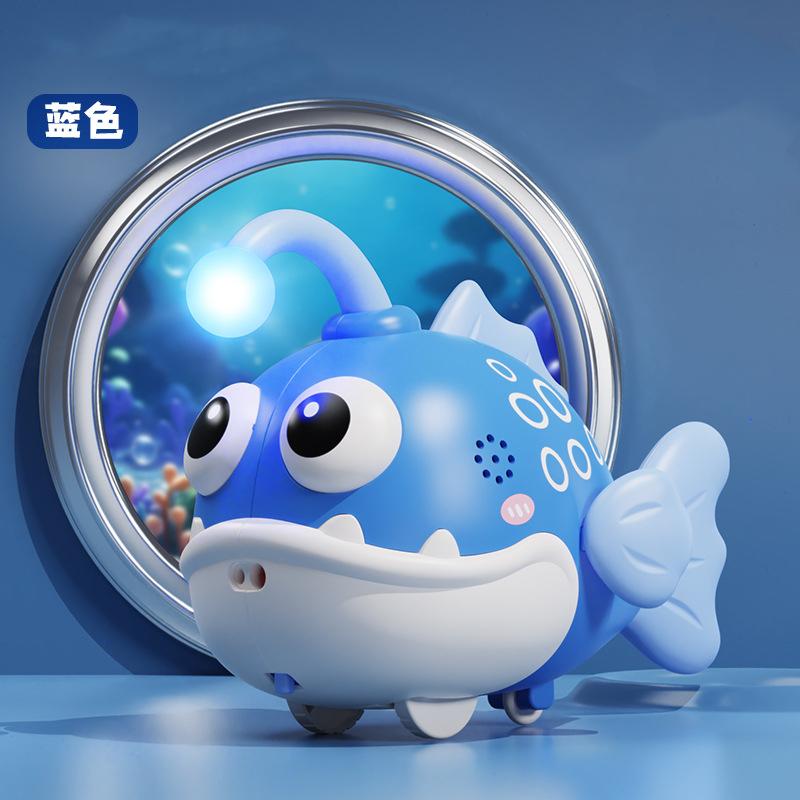 Electric Sensor Lantern Fish Children Two-Way Pull Back Simulation Reptile Small Fish Toy Crash Resistant Baby Crawling Toy Gift
Electric Sensor Lantern Fish Children Two-Way Pull Back Simulation Reptile Small Fish Toy Crash Resistant Baby Crawling Toy Gift