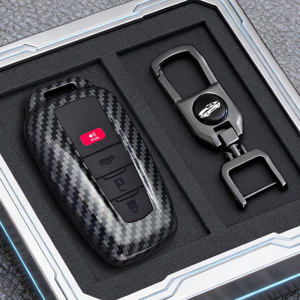 Abs Carbon Fiber Car Key Case Cover Shell Fob For Toyota Prius Camry Corolla C-Hr Chr Rav4 Prado Key Chain Accessories
Abs Carbon Fiber Car Key Case Cover Shell Fob For Toyota Prius Camry Corolla C-Hr Chr Rav4 Prado Key Chain Accessories