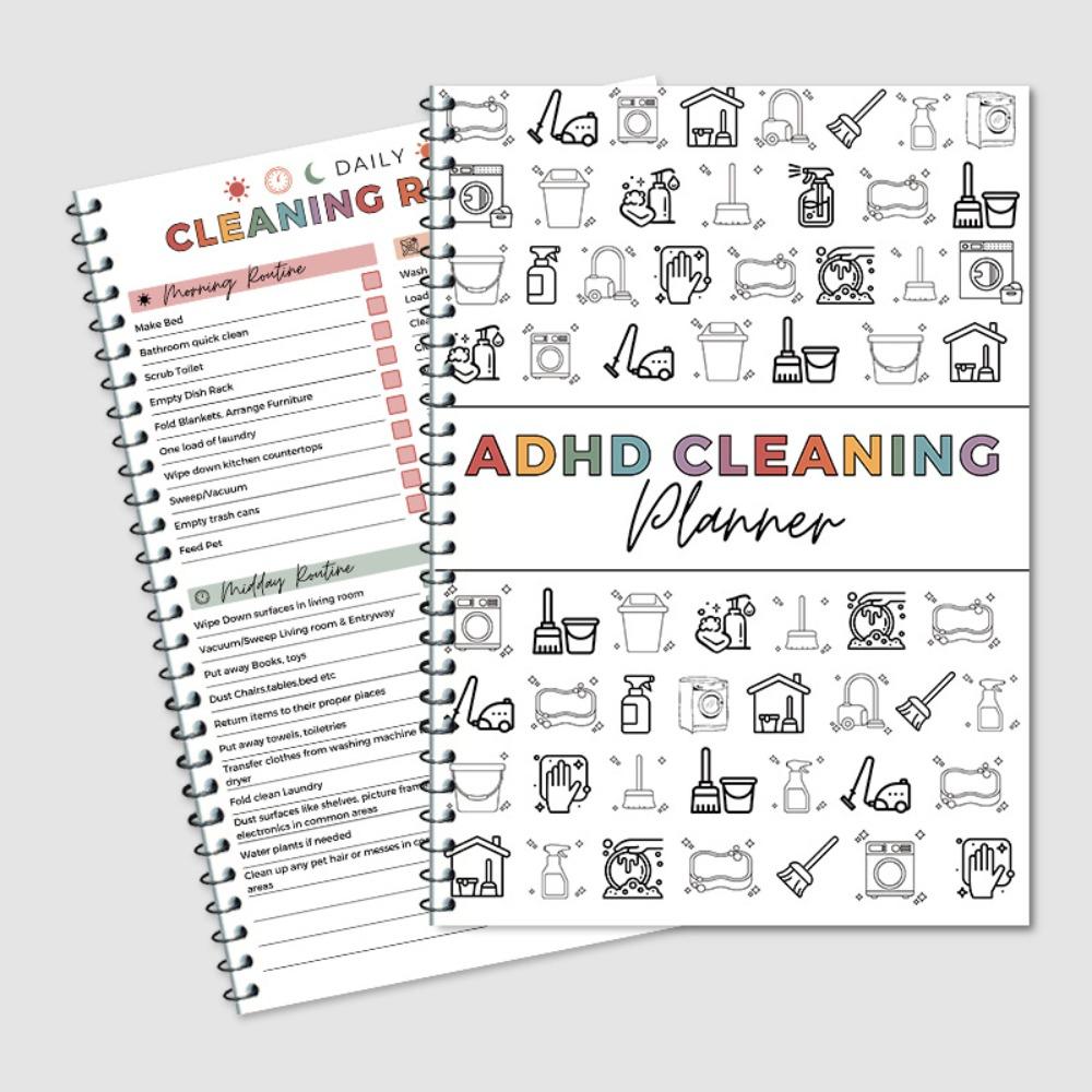 Daily Planner Notebook Household Cleaning Schedule Annual Cleaning List Efficient Time Organizer
Daily Planner Notebook Household Cleaning Schedule Annual Cleaning List Efficient Time Organizer