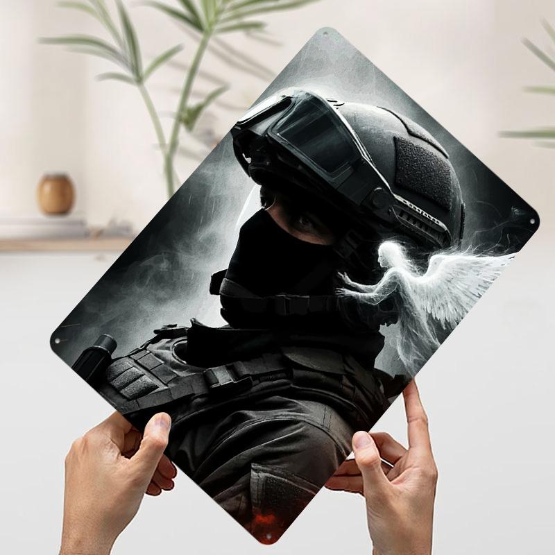 Soldier Angelic Figure Tin Plaque Poster Customized Wall Art Retro Vintage Metal Signs for Man Cave Gaming Room Decoration Decor 7.9x11.8In(20x30cm)
Soldier Angelic Figure Tin Plaque Poster Customized Wall Art Retro Vintage Metal Signs for Man Cave Gaming Room Decoration Decor 7.9x11.8In(20x30cm)