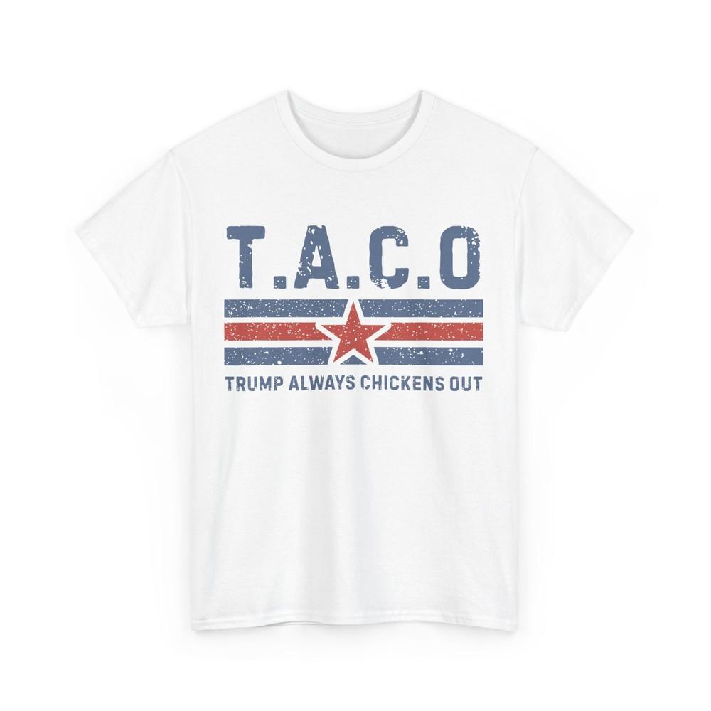 T.A.C.O Трамп Всегда Трусит Женская Мужская Смешная Винтажная Футболка XL
T.A.C.O Трамп Всегда Трусит Женская Мужская Смешная Винтажная Футболка XL