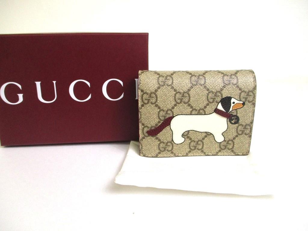 Authentic GUCCI GG Coating Canvas Leather Dog Motif Bifold Wallet Compact Wallet #a568 Refurbished
Authentic GUCCI GG Coating Canvas Leather Dog Motif Bifold Wallet Compact Wallet #a568 Refurbished
