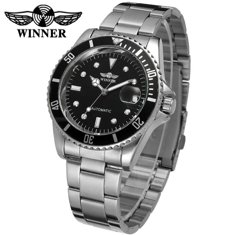 Winner Automatic Mechanical Watch Business Casual Waterproof Luminous Calendar Hollow Stainless Steel Strap Watch Male 8066
Winner Automatic Mechanical Watch Business Casual Waterproof Luminous Calendar Hollow Stainless Steel Strap Watch Male 8066