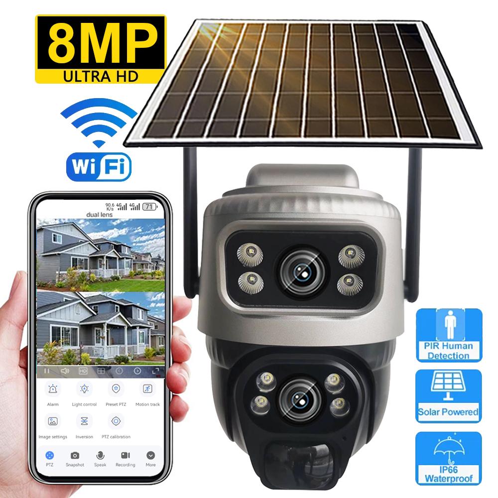 WiFi Solar IP Outdoor Dual Lens PTZ Low Power Video Camera PIR Motion Detect Security Protection CCTV Surveillance Cam новий колір автомобіля
WiFi Solar IP Outdoor Dual Lens PTZ Low Power Video Camera PIR Motion Detect Security Protection CCTV Surveillance Cam новий колір автомобіля