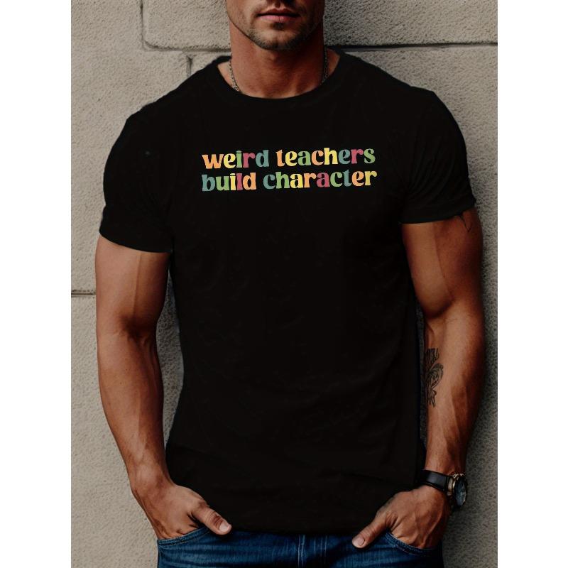 European Size Geometric Patterned Weird Teacher T-Shirt: Build Character in Style - Men s Short Sleeve Summer Top M чорний
European Size Geometric Patterned Weird Teacher T-Shirt: Build Character in Style - Men s Short Sleeve Summer Top M чорний