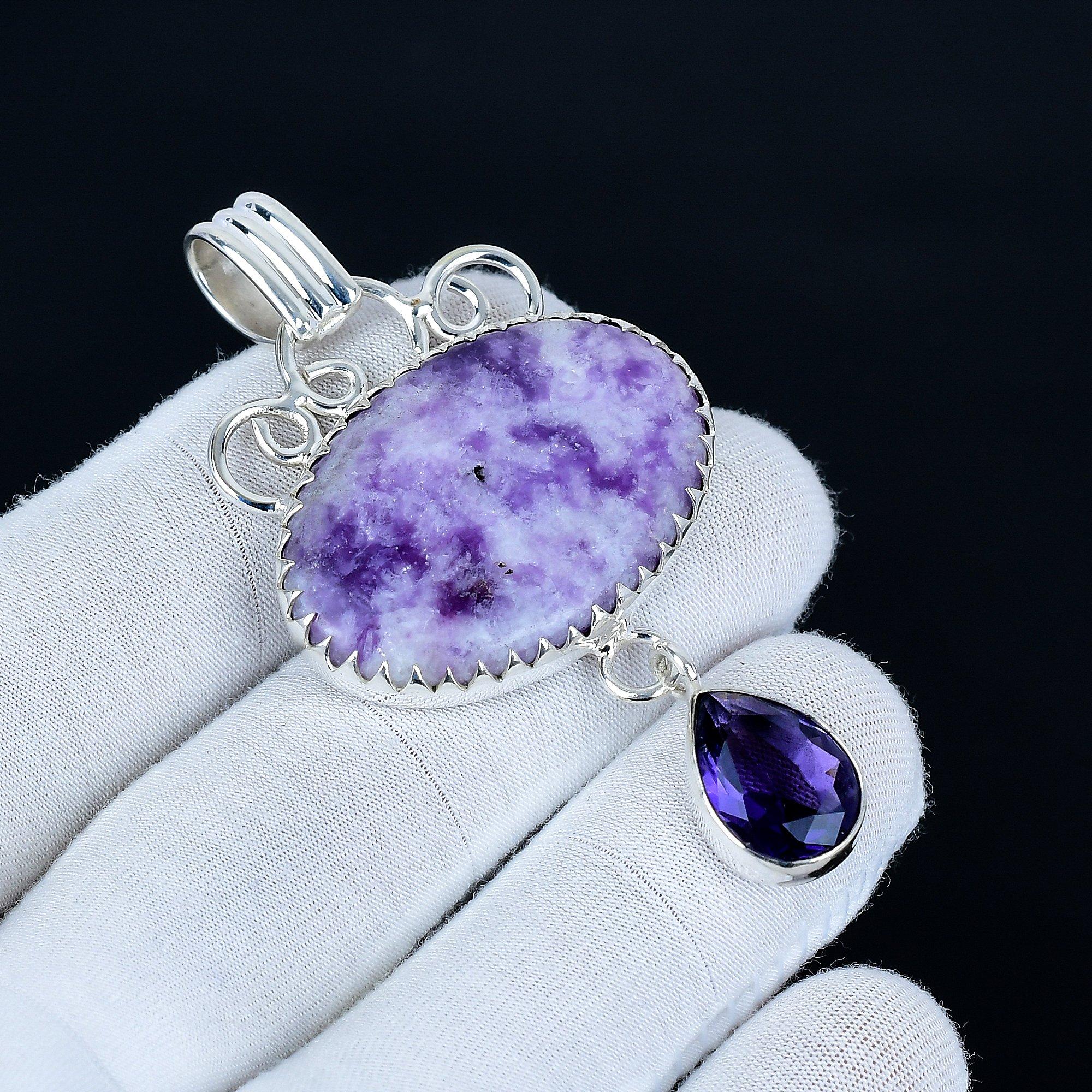 Кулон из лепидолита, Ювелирные изделия ручной работы из стерлингового серебра 925 пробы, Серебряный кулон с аметистом, Ювелирные изделия для вечеринок для женщин, Рождественские ювелирные изделия-кулон 7.5 фиолетовый
Кулон из лепидолита, Ювелирные изделия ручной работы из стерлингового серебра 925 пробы, Серебряный кулон с аметистом, Ювелирные изделия для вечеринок для женщин, Рождественские ювелирные изделия-кулон 7.5 фиолетовый
