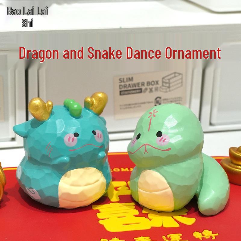 Year of the Snake Resin Dragon and Snake Dance Mascot: Zodiac Desktop Ornament & Birthday Gift
Year of the Snake Resin Dragon and Snake Dance Mascot: Zodiac Desktop Ornament & Birthday Gift