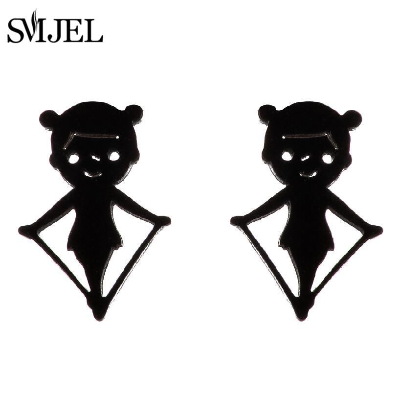 SMJEL Personalize OM Symbol Earrings Women Stainless Steel Black Earrings Motorcycle Meditation Yoga Minimalist Zircon
SMJEL Personalize OM Symbol Earrings Women Stainless Steel Black Earrings Motorcycle Meditation Yoga Minimalist Zircon