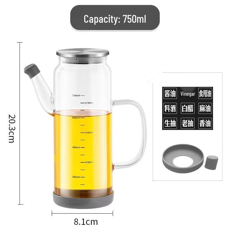 ZISIZ Stainless Steel Glass Oil Dispenser
ZISIZ Stainless Steel Glass Oil Dispenser